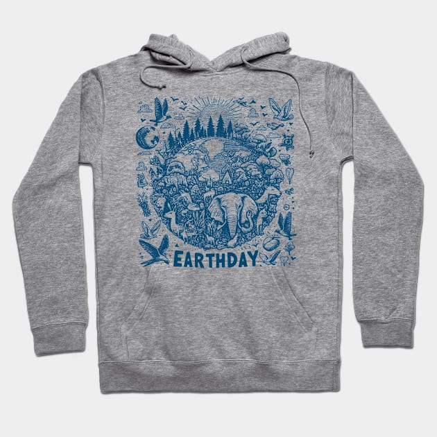 Earth day Hoodie by MZeeDesigns